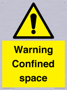 Warning Confined space